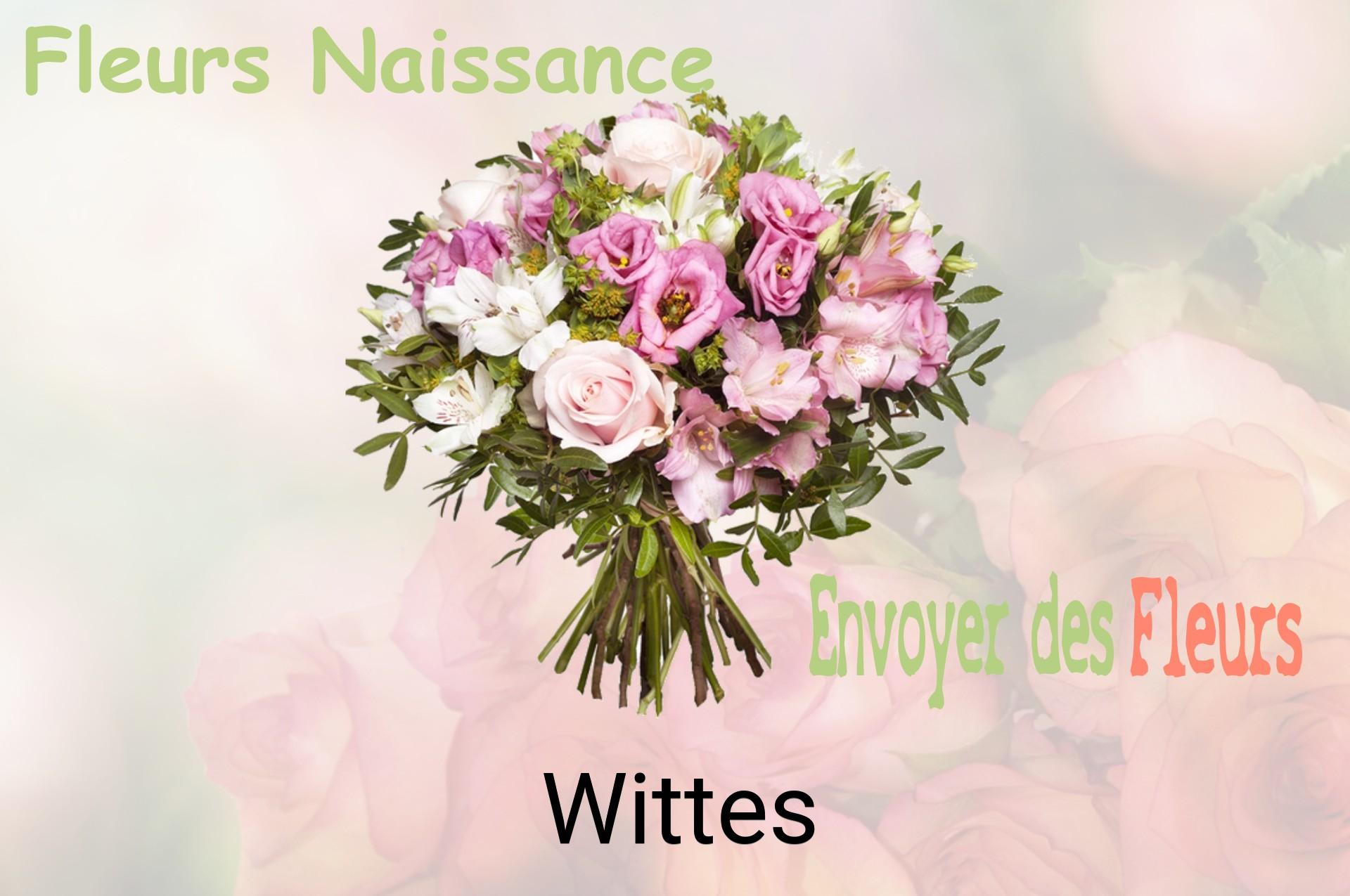 Bouquet de fleurs de naissance livré à Wittes